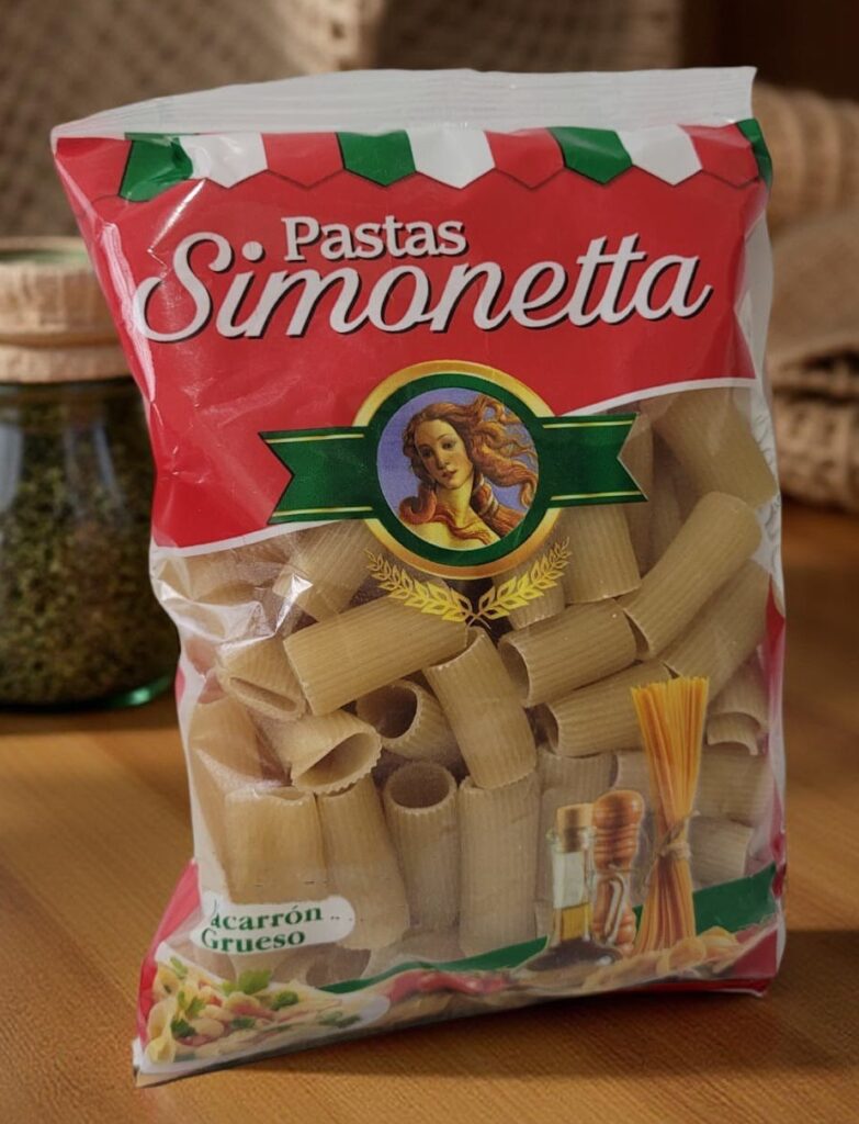 Pastas Alimenticias SIMONETTA MACARRON GRUESO